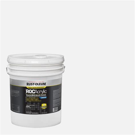 Rust Oleum 5 Gal ROC Acrylic 3800 DTM OSHA Gloss White Interior