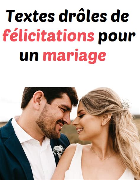 Optez pour l humour dans vos féliciations de mariage Nous vous