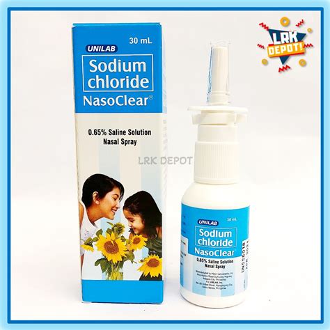 NasoClear 0 65 Saline Solution Nasal Spray 30mL Shopee Philippines