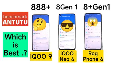 Snapdragon 8 Gen 1 Vs 8 Gen 1 Vs 888 Epic Antutu Test Comparison