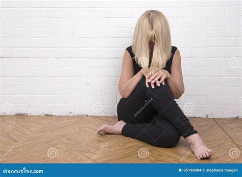 Blonde Woman Upset And Crying Stock Photo Image Of Copy Hopelessness