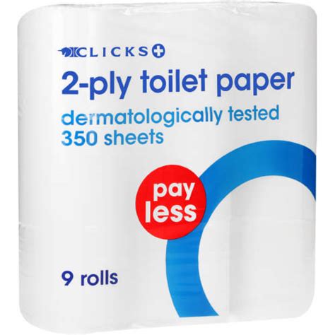 Clicks Payless 2-Ply Toilet Paper 9 Rolls - Clicks