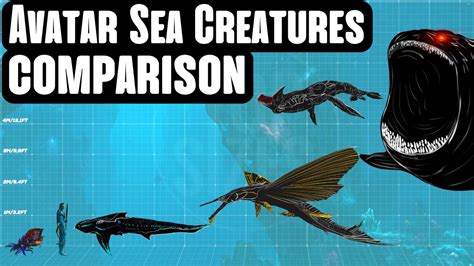 Avatar Sea Creatures Size Comparison Pandora Avatar The Way Of