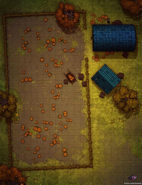 Oc Art Pumpkin Farm Battle Map X R Dnd