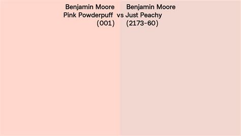 Benjamin Moore Pink Powderpuff Vs Just Peachy Side By Side Comparison