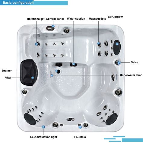 Sunrans 5 Person Sexy Massage Hottub For Backyard Relaxation Usa Balboa