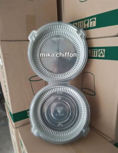 Mika Bolu Sifon Cm Chiffon Kotak Kue Bulat Isi Pcs