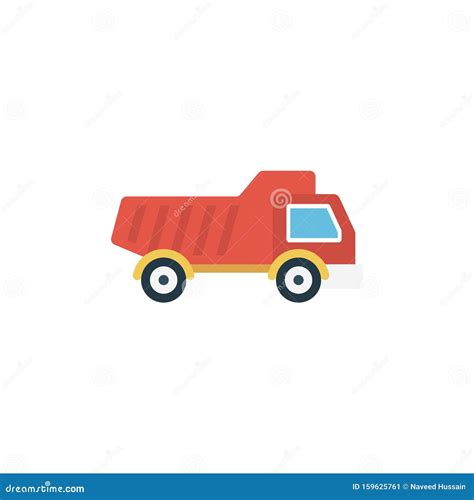 Truck Reception Vector Flat Icon Stock Illustration Illustration Of