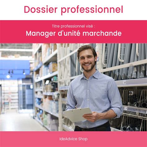 Dossier Professionnel Manager Dunité Marchande