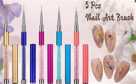 Pi Ces Pinceaux En D Tail Ongles Ebanku Brosses De Ongle Art Gel