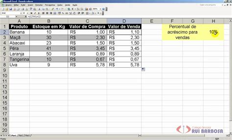 Como Fixar Uma Formula No Excel