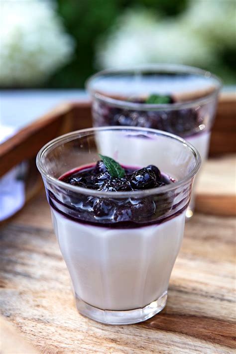 Buttermilk Panna Cotta With Michigan Blueberry Sauce Recipe