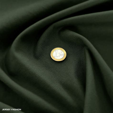 Fine Stretch Cotton Twill Fabric Army Green Twill Weave Fabrics Online