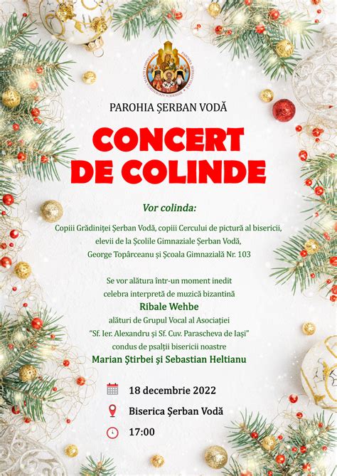 Concert De Colinde Decembrie Biserica Erban Vod