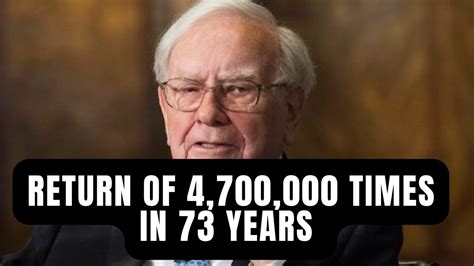 Invest In Berkshire Hathaway Warren Buffett Make 4 700 000 Times Of