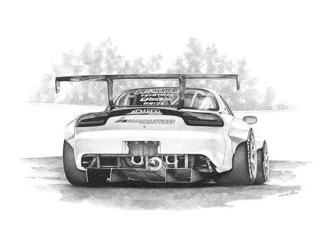 Mazda Rx 7 Drawing