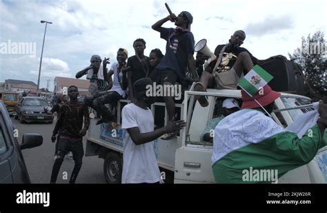 End Sars And Police Brutality Protests In Nigeria Stock Video Footage