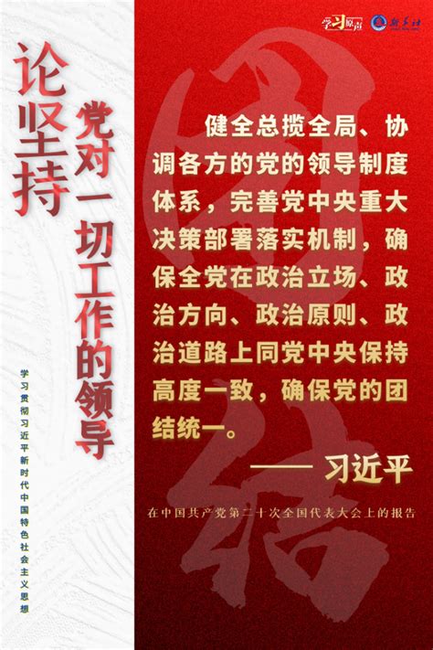 学习原声·聆听金句丨论坚持党对一切工作的领导 新华网