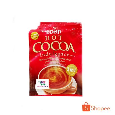 Jual Delfi Hot Cocoa Indulgence Minuman Serbuk Cokelat Isi 10 Pcs Shopee Indonesia