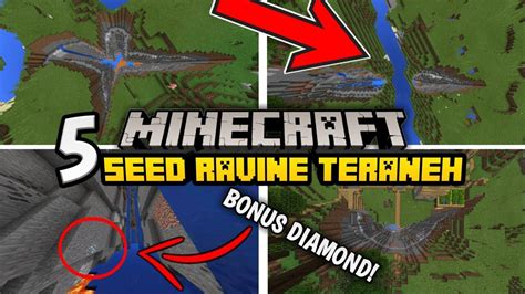 5 Seed Ravine Paling UNIK Dan ANEH Di Minecraft PE PE Win10 XB1