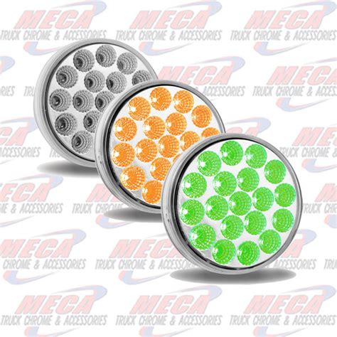 Led 4 Dual Revolution Ambergreen Meca Truck Chrome