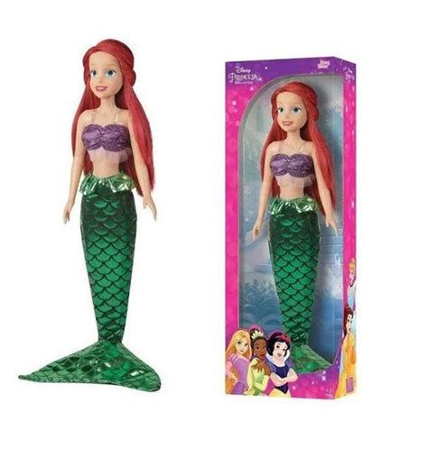 Boneca Ariel Pequena Sereia Disney Princesa 55cm Original BABY BRINK