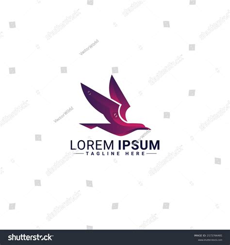 Flying Logo Design Vector Illustration Stock Vector (Royalty Free ...