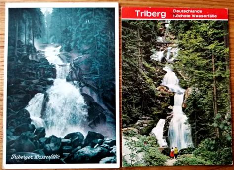 TRIBERGER WASSERFÄLLE TRIBERG SCHWARZWALD 2 ältere Karten ca 1950