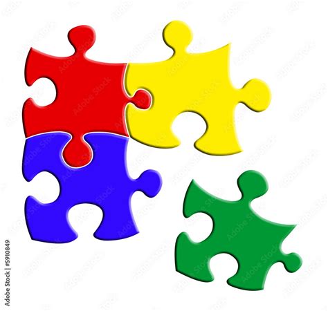 Puzzle Puzzleteile Stock Illustration Adobe Stock