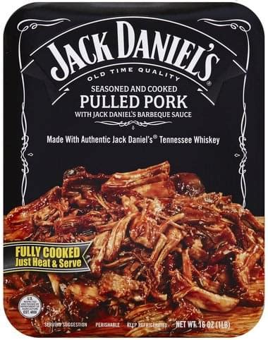 Jack Daniels Seasoned and Cooked Pulled Pork - 16 oz, Nutrition ...