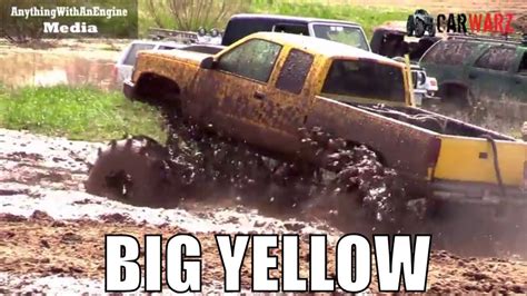 Big Yellow Chevy Mega Truck At Country Boys Mud Bog Youtube