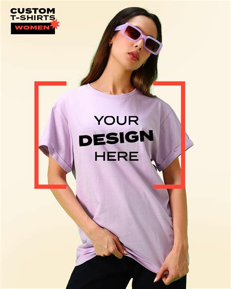 Buy Womens Purple Customizable Boyfriend T Shirt Online At Bewakoof