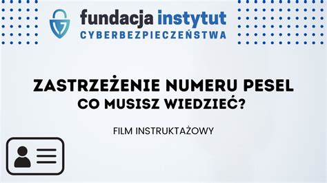 Zastrze Enie Numeru Pesel Co Musisz Wiedzie Youtube