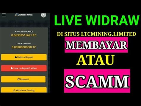 LIVE WIDRAW SITUS LTCMINING LIMITED LEGIT ATAU SCAM L MINING