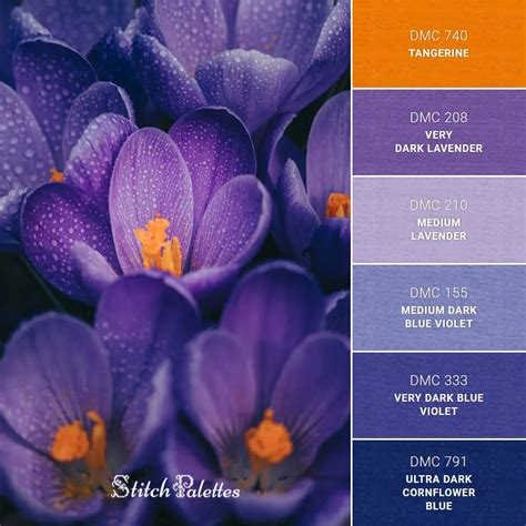 Purple Thread Color Chart Purple Palette Color Schemes Colour Palettes