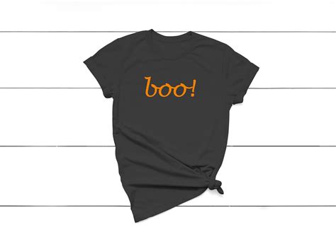 Boo T Shirt Halloween Shirt October Cute Shirt Funny Etsy