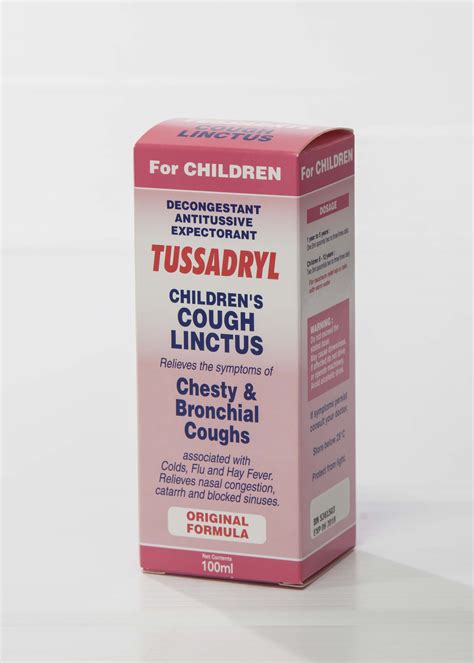 Tussadryl Children’s Cough Linctus | Twins Manufacturing Chemists