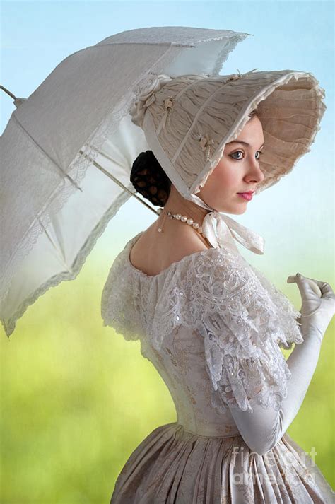 Pretty Victorian Woman With A Parasol Photograph By Lee Avison Pixels