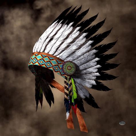 War Bonnet Digital Art By Daniel Eskridge Native American Headdress