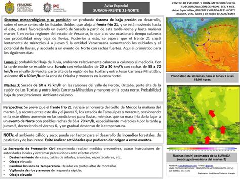 Sin Muros On Twitter Emiten Aviso Especial Para Veracruz Por La