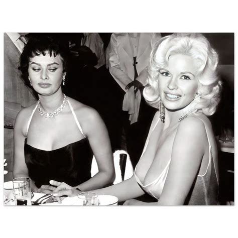 Sophia Loren And Jayne Mansfield Iconic Moment Foam Board Print