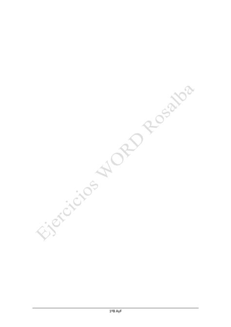 Ejercicios De Word PDF