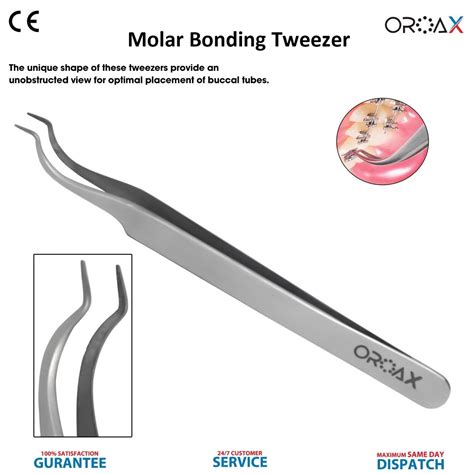 Orthodontic Buccal Tube Bracket Tweezers Molar Bonding Pliers Surgical