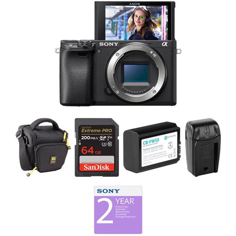 Sony a6400 Mirrorless Camera with Deluxe Accessories Kit B&H