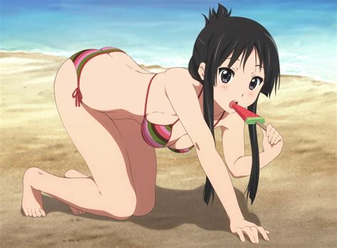 Rule 34 All Fours Artist Request Barefoot Beach Bikini Black Hair