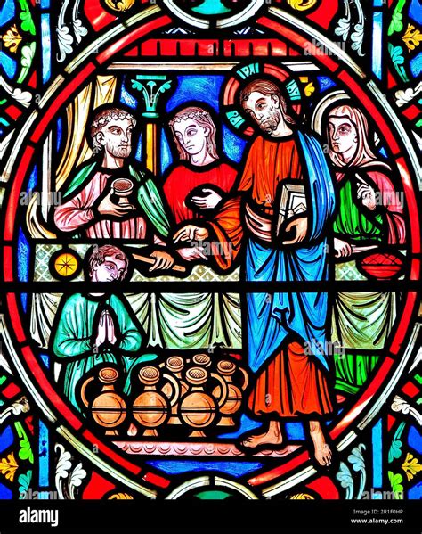 Scene From Life Of Jesus By Adolph Didron Paris Stained Glass