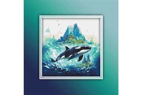 Orca Cross Stitch Pattern Pdf Graphic By Lightunicorndesigns