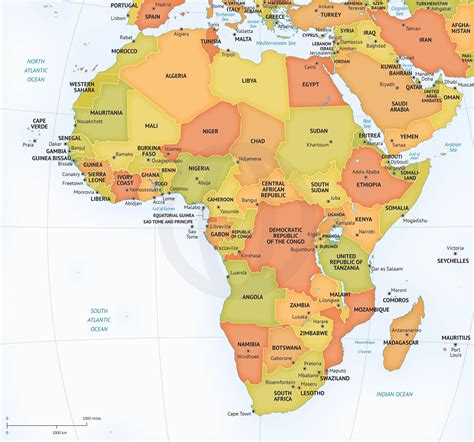 Vector map of continent Africa | Graphics ~ Creative Market