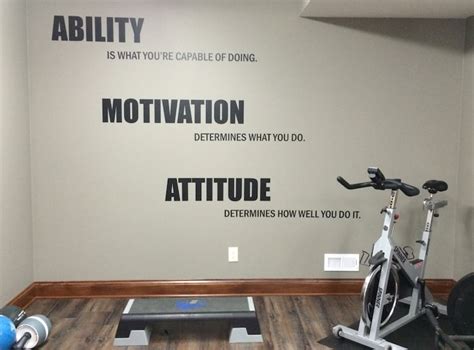 Motivational Quote Gym Wall Decal Ability Motivation Etsy