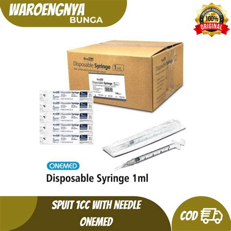 Jual Syringe With Needle 1cc Spuit Jarum Suntik Spet Suntikan 1ml